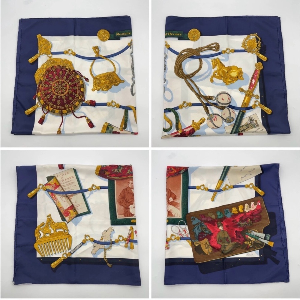 HERMES Vintage Rare Iconic Collectible Carre 90 “Memoire d’Hermes” Silk Scarf - Picture 6 of 9